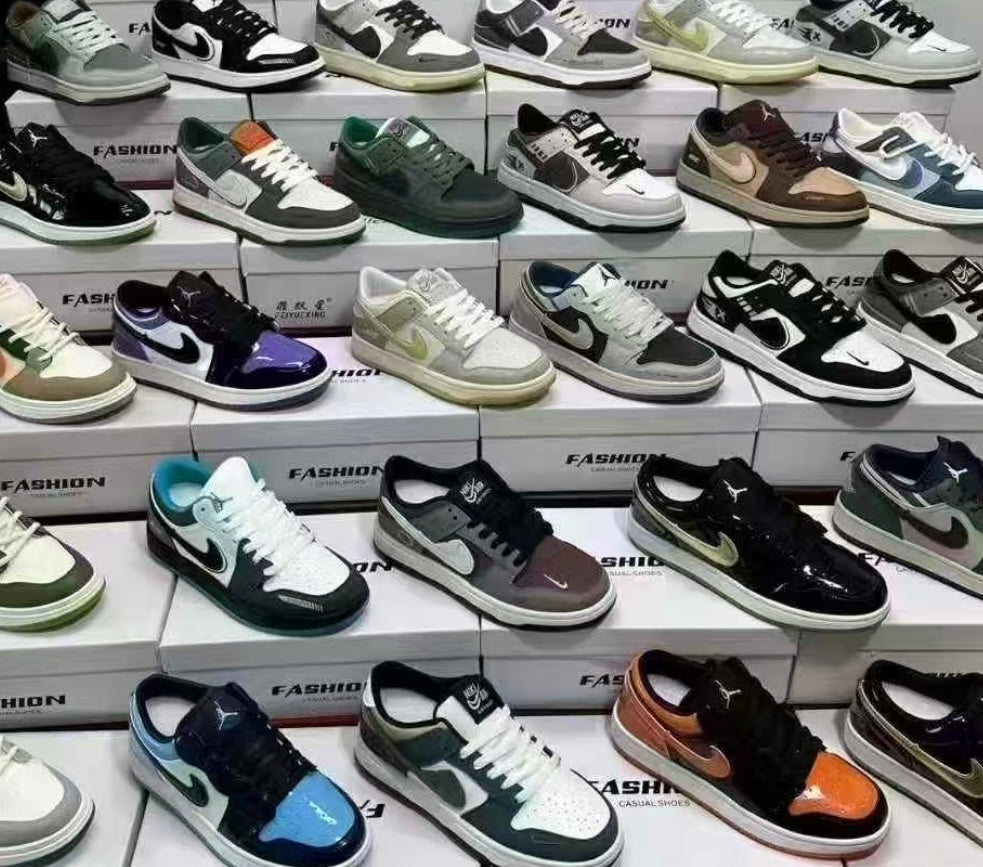 Mixed Low-Top Sneakers