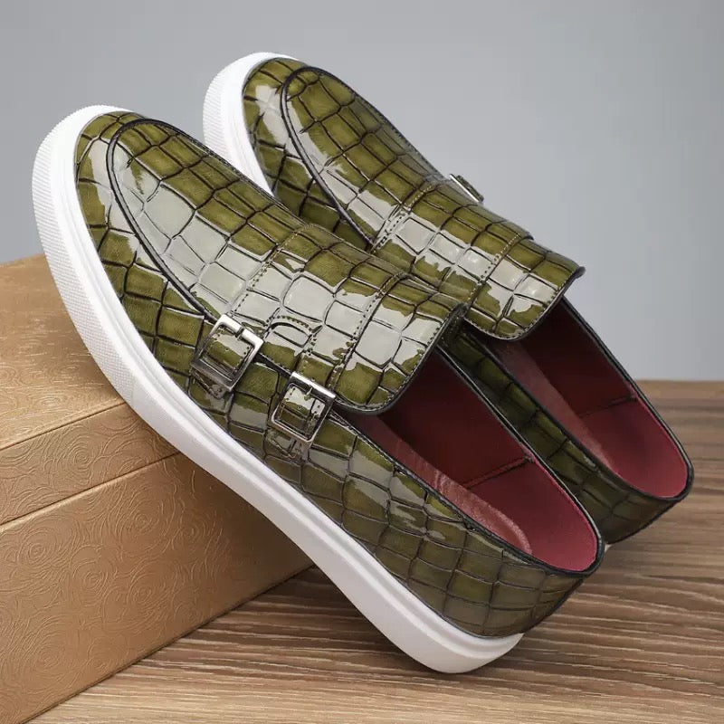 Crocodile Pattern Men Loafers