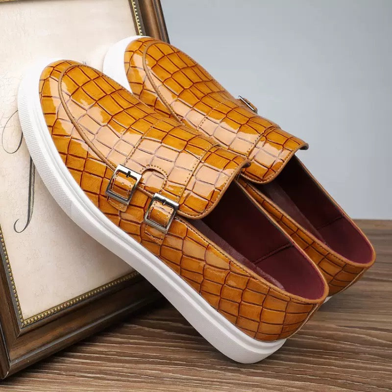 Crocodile Pattern Men Loafers