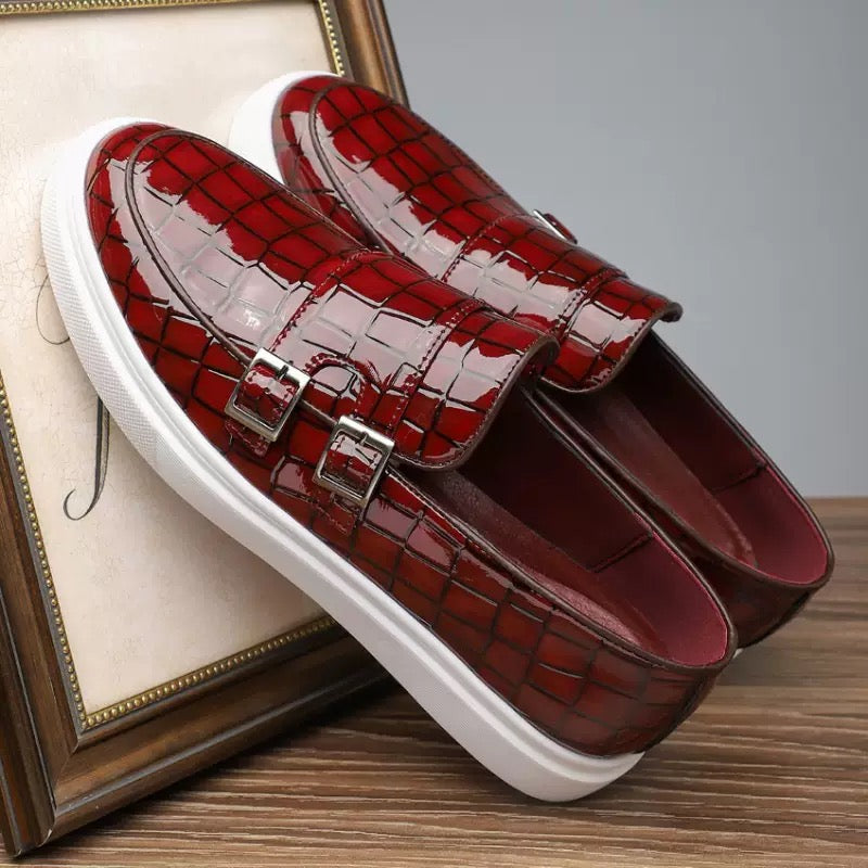 Crocodile Pattern Men Loafers