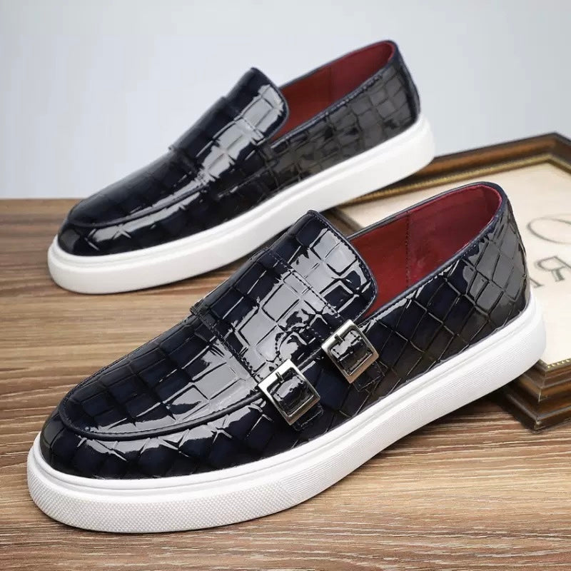 Crocodile Pattern Men Loafers
