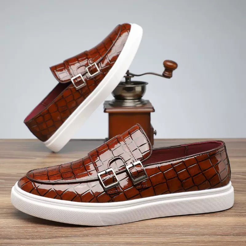 Crocodile Pattern Men Loafers