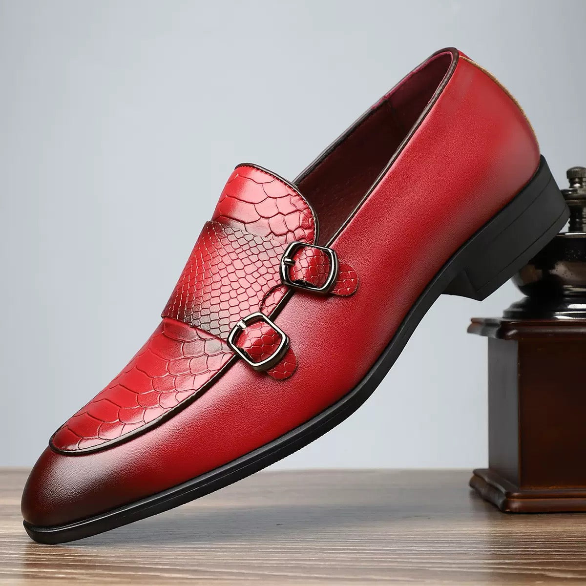 Men's Dual Buckle Loafers