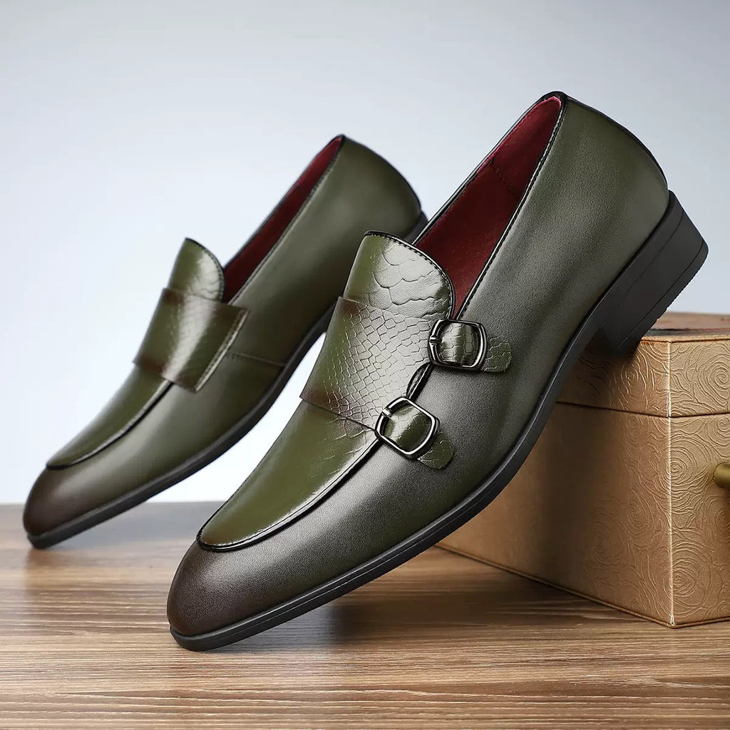 Men's Dual Buckle Loafers