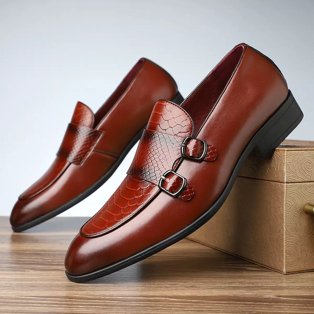 Men's Dual Buckle Loafers